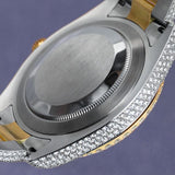 Moissanite Date Just Dual Tone Watch For Men's