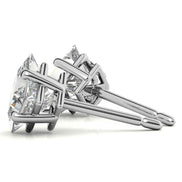 Fine Jewelry Princess Cut Moissanite Stud Earrings