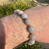 Rose & White Dual Tone Moissanite Bracelet