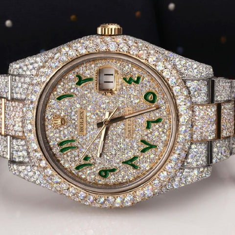 Automatic Stainless Steel Moissanite Handcrafted Watch