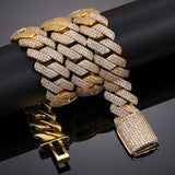 3 Row Moissanite Diamond Luxury Hip Hop Chain