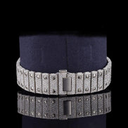 Full Iced Out Moissanite Roman Dial Watch For Men's
