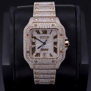 Iced Out Moissanite Diamond Elegant Watch