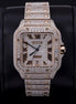 Iced Out Moissanite Diamond Elegant Watch