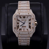 Iced Out Moissanite Diamond Elegant Watch