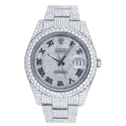 D Color Moissanite Datejust Fully Iced Out luxury Watch