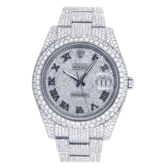 D Color Moissanite Datejust Fully Iced Out luxury Watch