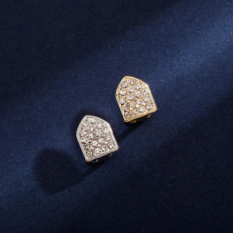Custom Iced Out Single Tooth VVS1 Moissanite Diamond Grillz