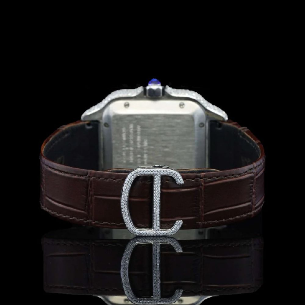 Brown Color Leather Belt Automatic Wrist Men's Watch