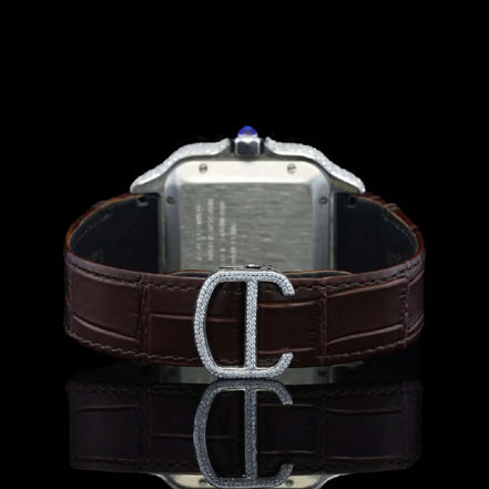 Brown Color Leather Belt Automatic Wrist Men's Watch