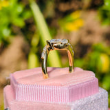 East To West Marquise Cut Lab Grown Diamond Engagement Ring