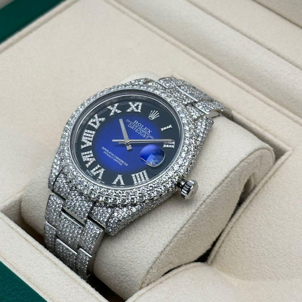 Fully Iced Out Moissanite Luxury Watch