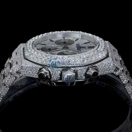 Bolo Dial Moissanite Full White Wrist Luxury Stylish Watch