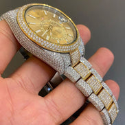 Datejust Dial Moissanite Dual Tone Luxury Watch