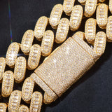 Iced Out Baguette Cuban Link Moissanite Bracelet