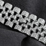 Full Iced Out Moissanite Diamond Date Just Watch