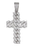 Miami Cuban Link Moissanite Cross Pendant