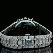 Dual Tone D Color Moissanite Men's Watch