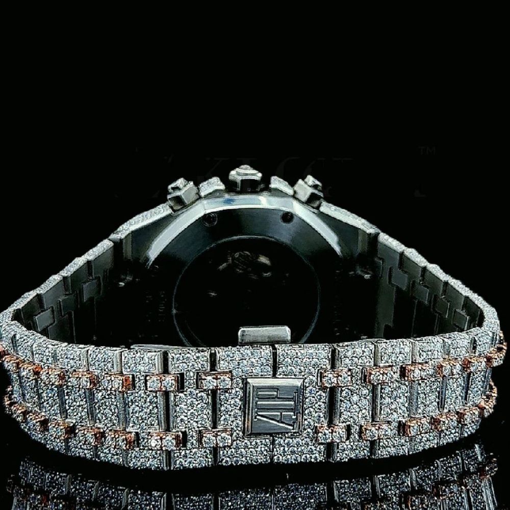 Dual Tone D Color Moissanite Men's Watch