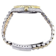 Red Arabic Numeric Moissanite Iced Out Watch