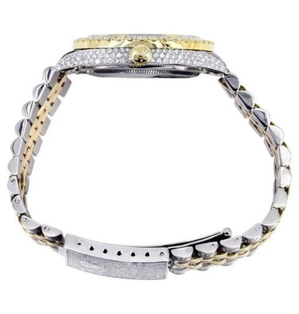 Red Arabic Numeric Moissanite Iced Out Watch
