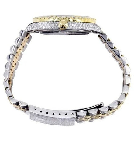 Red Arabic Numeric Moissanite Iced Out Watch