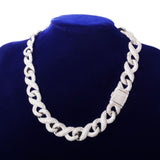 Luxury Hip Hop Infinity Link Moissanite Cuban Chain