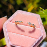 Open Cuff Lab Grown Diamond Marquise Cut Wedding Band