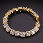 925 Sterling Silver Glacier Clustered Tennis Bracelet