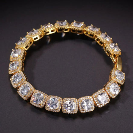 925 Sterling Silver Glacier Clustered Tennis Bracelet