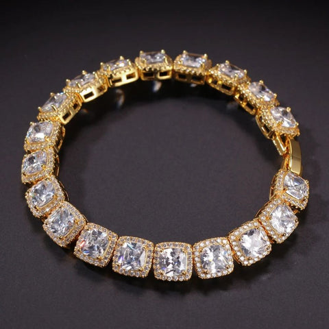 925 Sterling Silver Glacier Clustered Tennis Bracelet