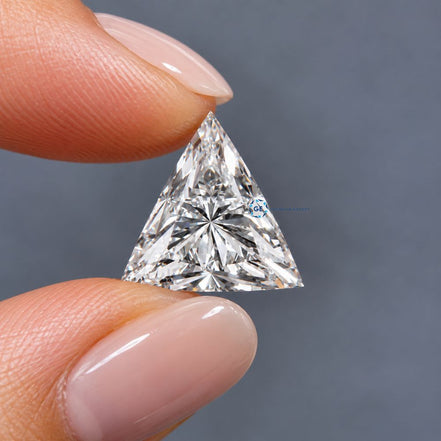 Trilliant Cut Lab Grown Diamond, E VVS2 Clarity Loose Diamond