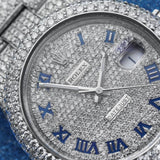 Full Iced Out Datejust Moissanite Watch