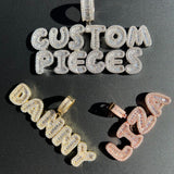 Custom Letter Name Moissanite Diamond Pendant
