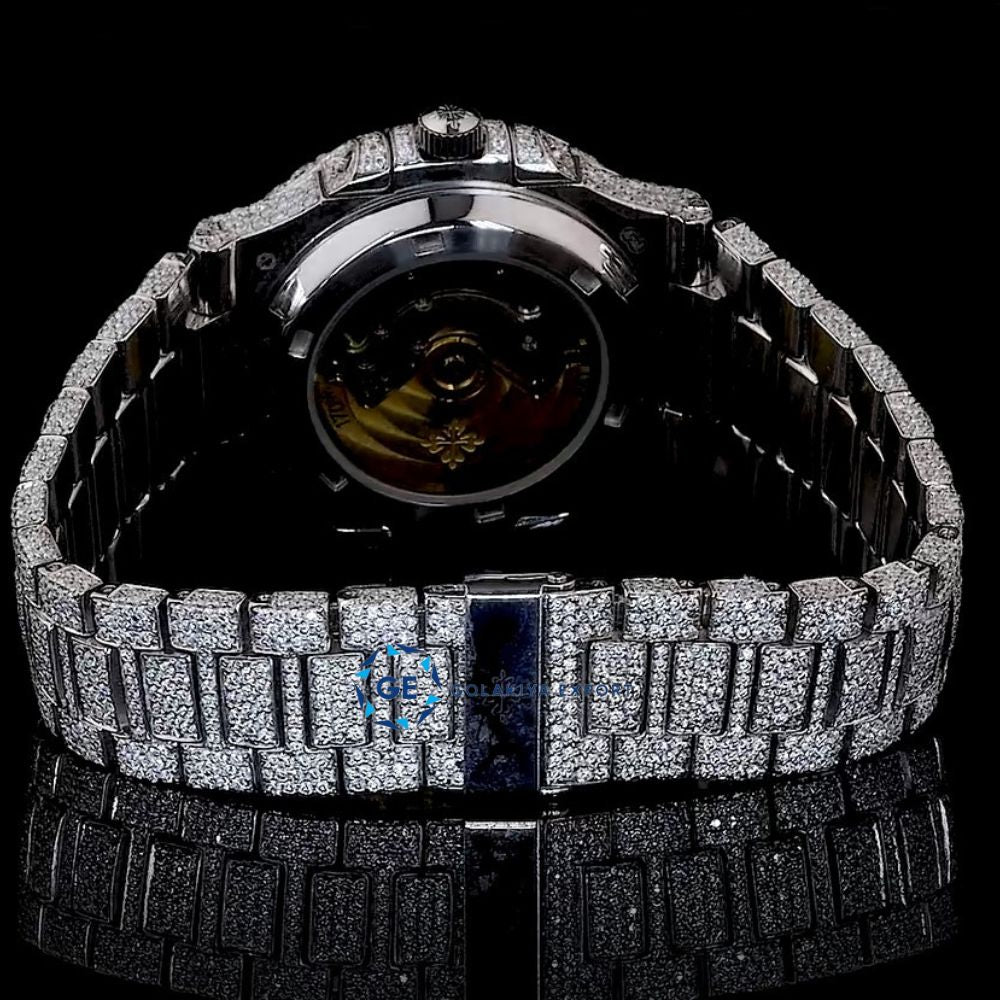 Superior Moissanite Diamond Full White Hip Hop Watch