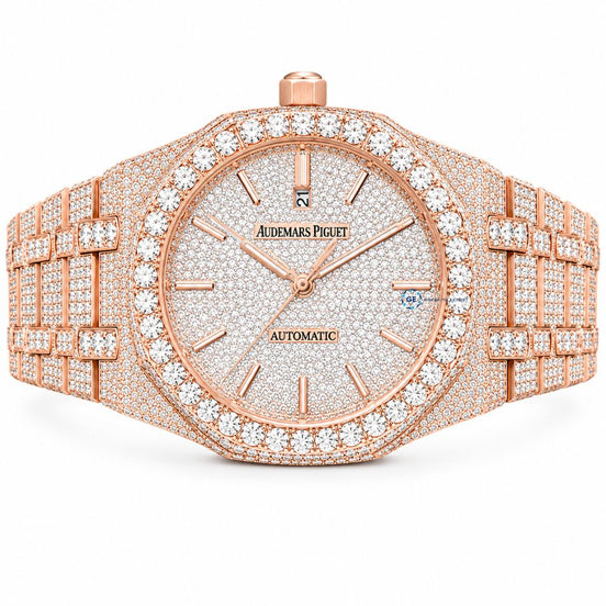 Round Cut Moissanite Hip Hop Men's Watch