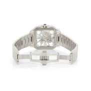 Skeleton Full White Moissanite Luxury Watch For Men's