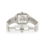 Skeleton Full White Moissanite Luxury Watch For Men's