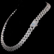 925 Sterling Silver VVS1 Moissanite Diamond Luxury Cuban Chain