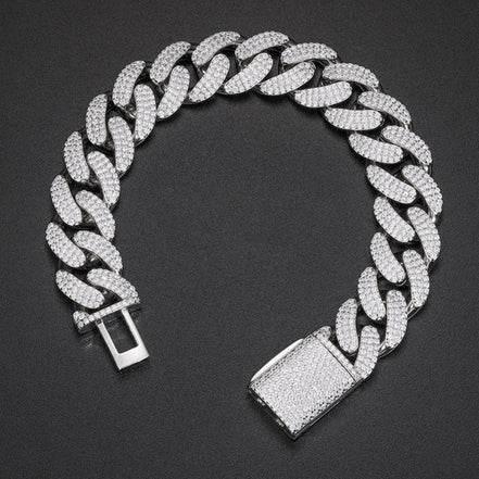 Moissanite Diamond Cuban Bracelet