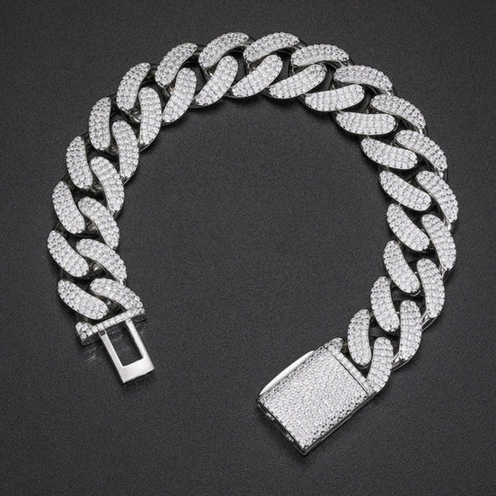 Moissanite Diamond Cuban Bracelet