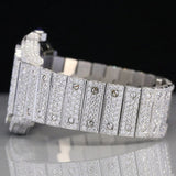 Rainbow Arabic Dial Full Iced Out Moissanite Watch