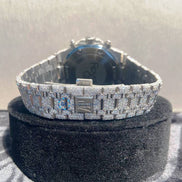 Chrono Dial D Color Moissanite Handcrafted Watch