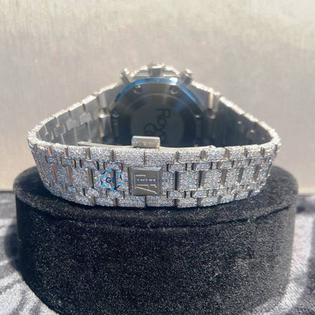 Chrono Dial D Color Moissanite Handcrafted Watch