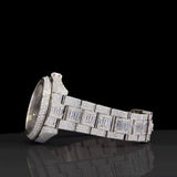 Chrono Dial Iced Out Moissanite Hip Hop Watch