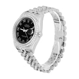 Automatic Stainless Steel Datejust Moissanite Watch