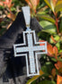 Moissanite Pendant Iced Out Hollow Cross Pendant For Men's