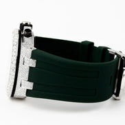 Luxury Customize Moissanite Green Belt Watch For Men's