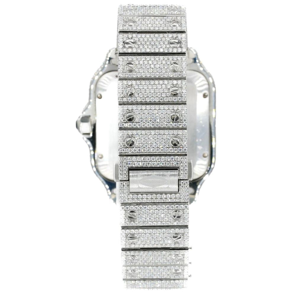 Automatic Iced Out Moissanite Watch Gift For Men's