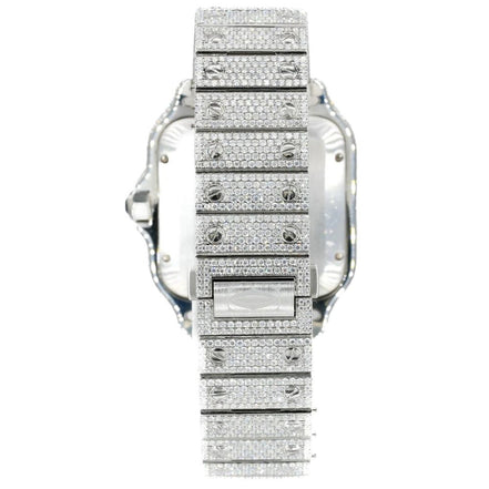 Automatic Iced Out Moissanite Watch Gift For Men's